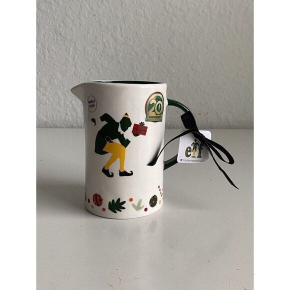 Rae Dunn x Buddy the Elf Maple Syrup Pitcher 20th Anniversary NEW - Picture 1 of 11